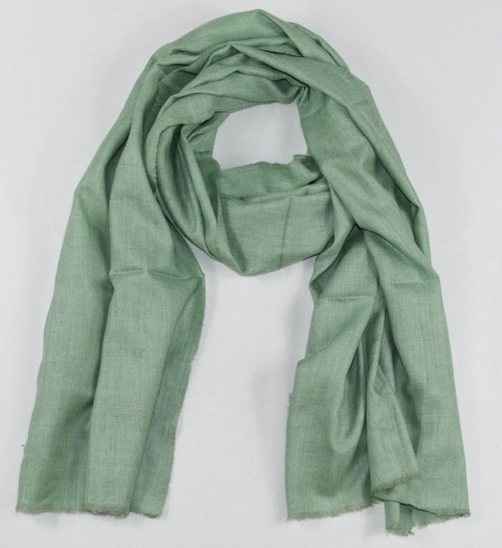 Kašmírová šála Exclusiv olivově zelená