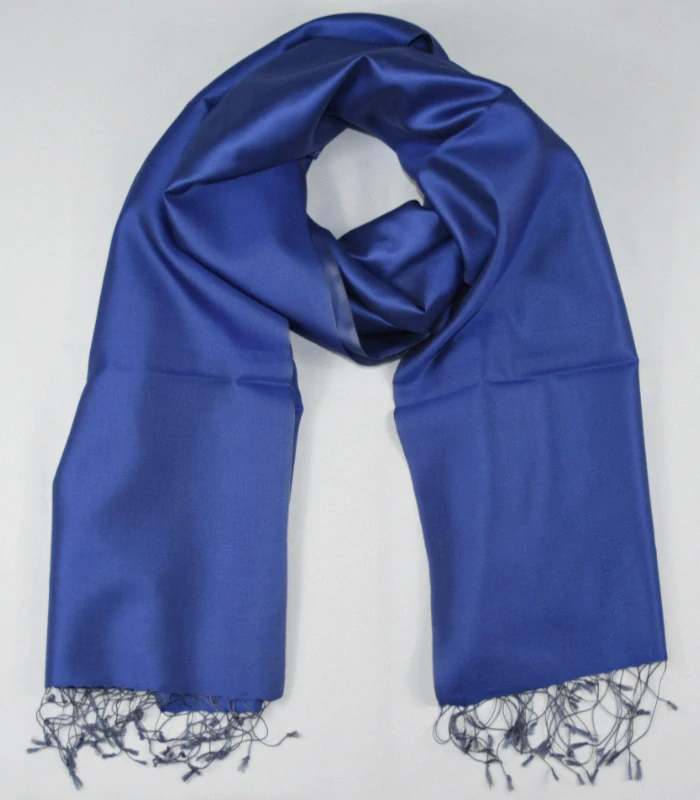 Hedvábná šála Šrínagar - Modrá