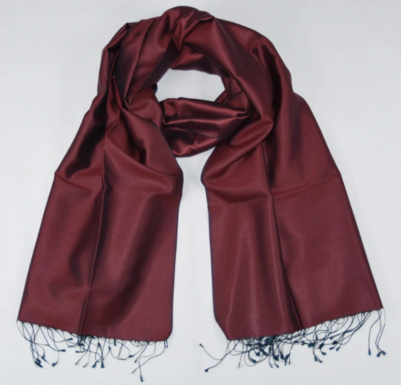 Hedvábná šála Šrínagar - Hnědá