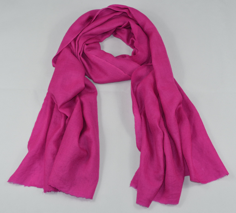 Kašmírová šála Exclusiv křiklavě růžová