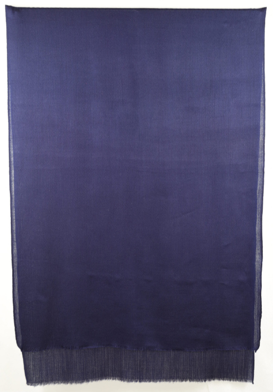 Vlněná jednobarevná šála - noční modrá