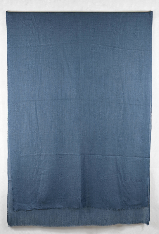 Vlněná jednobarevná šála - petrolejová