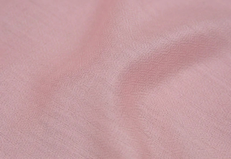 Vlněná jednobarevná šála - světle růžová