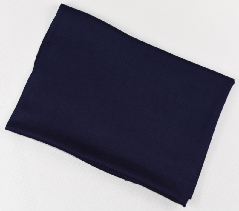 Vlněná jednobarevná šála - noční modrá