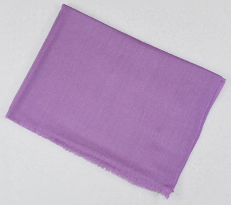 Vlněná jednobarevná šála - šeříková