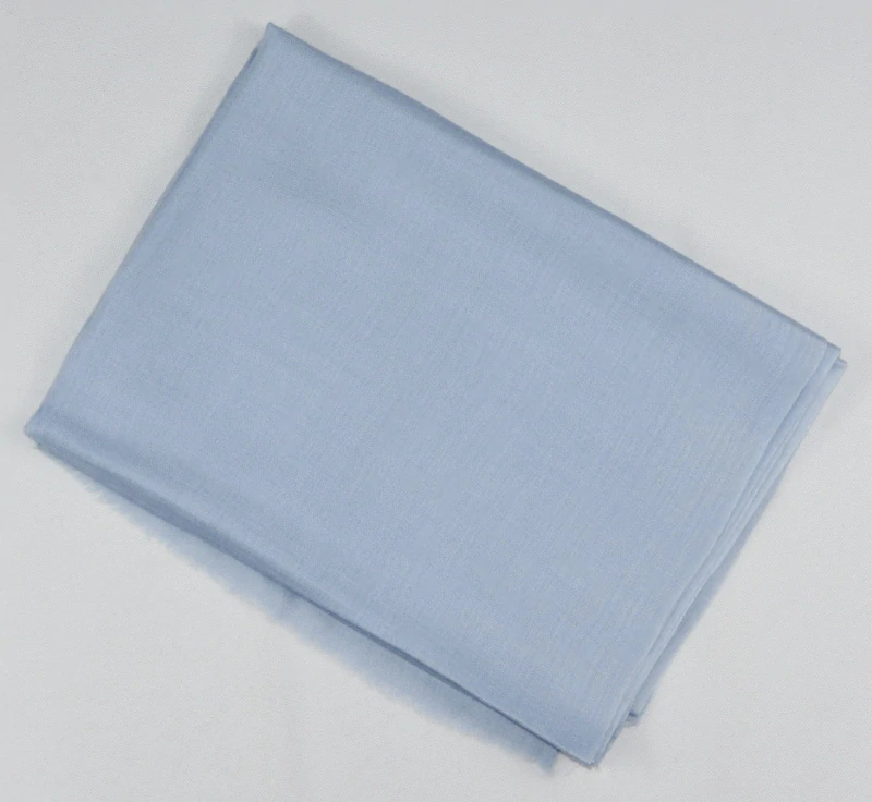 Vlněná jednobarevná šála - světlá nebesky modrá