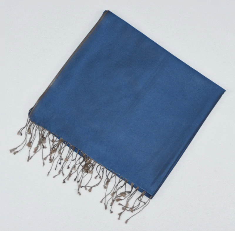 Hedvábná šála Šrínagar - Královská modrá