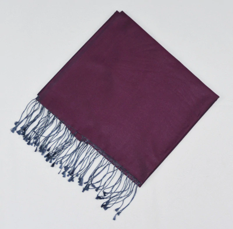 Hedvábná šála Šrínagar - Vínová