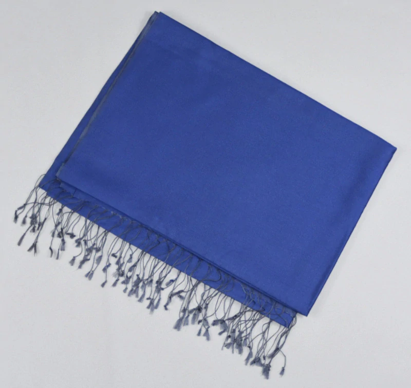 Hedvábná šála Šrínagar - Modrá