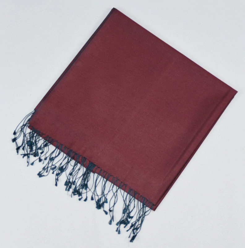 Hedvábná šála Šrínagar - Hnědá