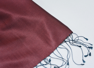 Hedvábná šála Šrínagar - Hnědá